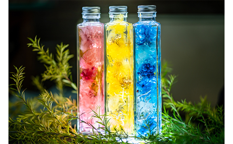 ハーバリウム yellow 【花季・YANASE design.】 北海道 芦別市