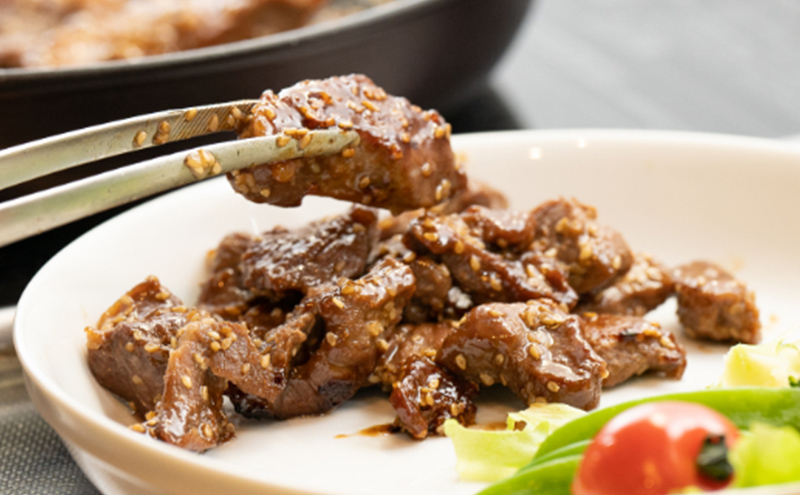 一力商店の【 北海道産 味付け豚サガリ ( ハラミ )】2kg(500g×4パック) 芦別市