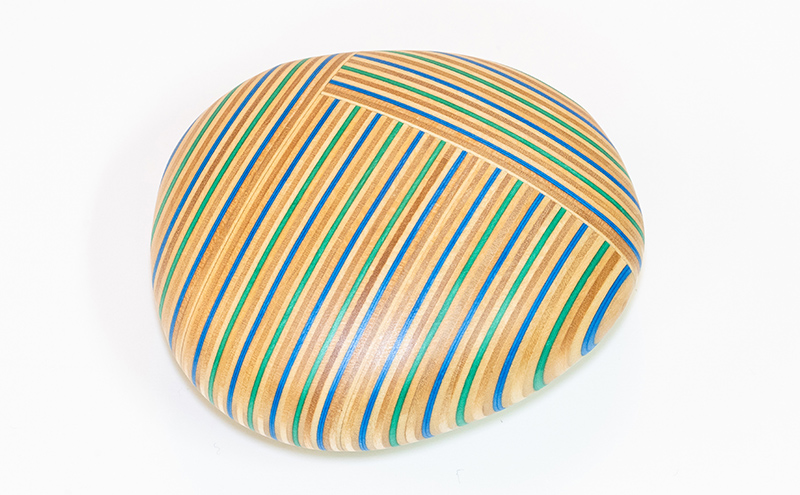 【ウッドデザイン賞受賞】 木製 ペーパーウェイト koishi-sq blu 北海道 芦別市 滝澤ベニヤ