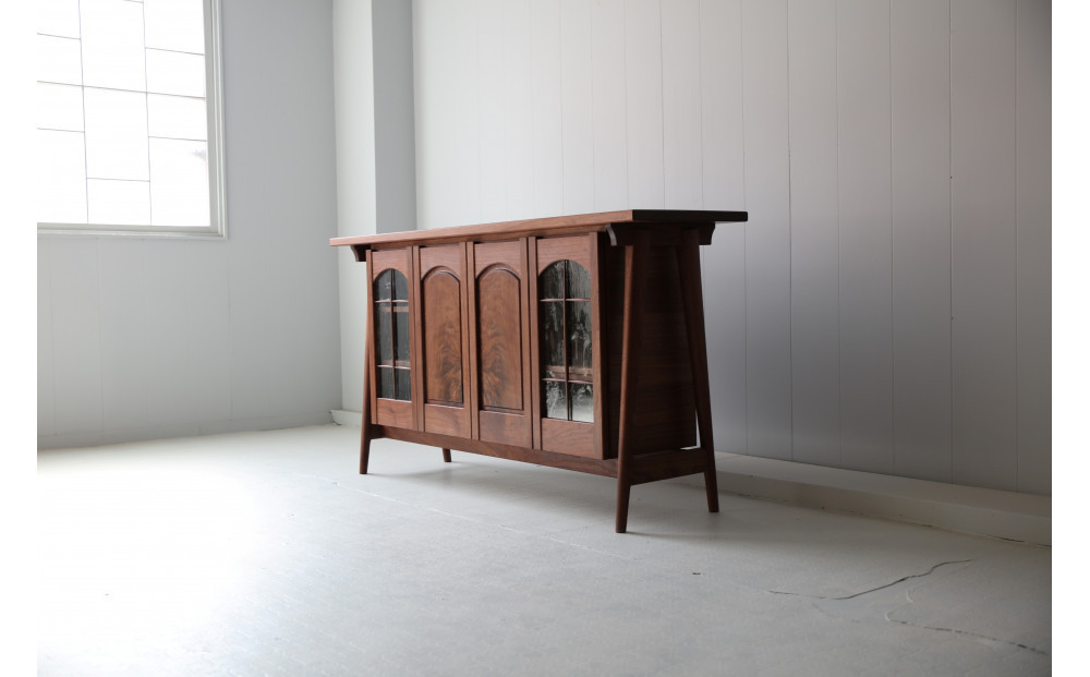 サイドボード ウォールナット 北海道  MOOTH インテリア 手作り 家具職人 ローボード リビングボード 家具 家具 家具 家具 家具 家具