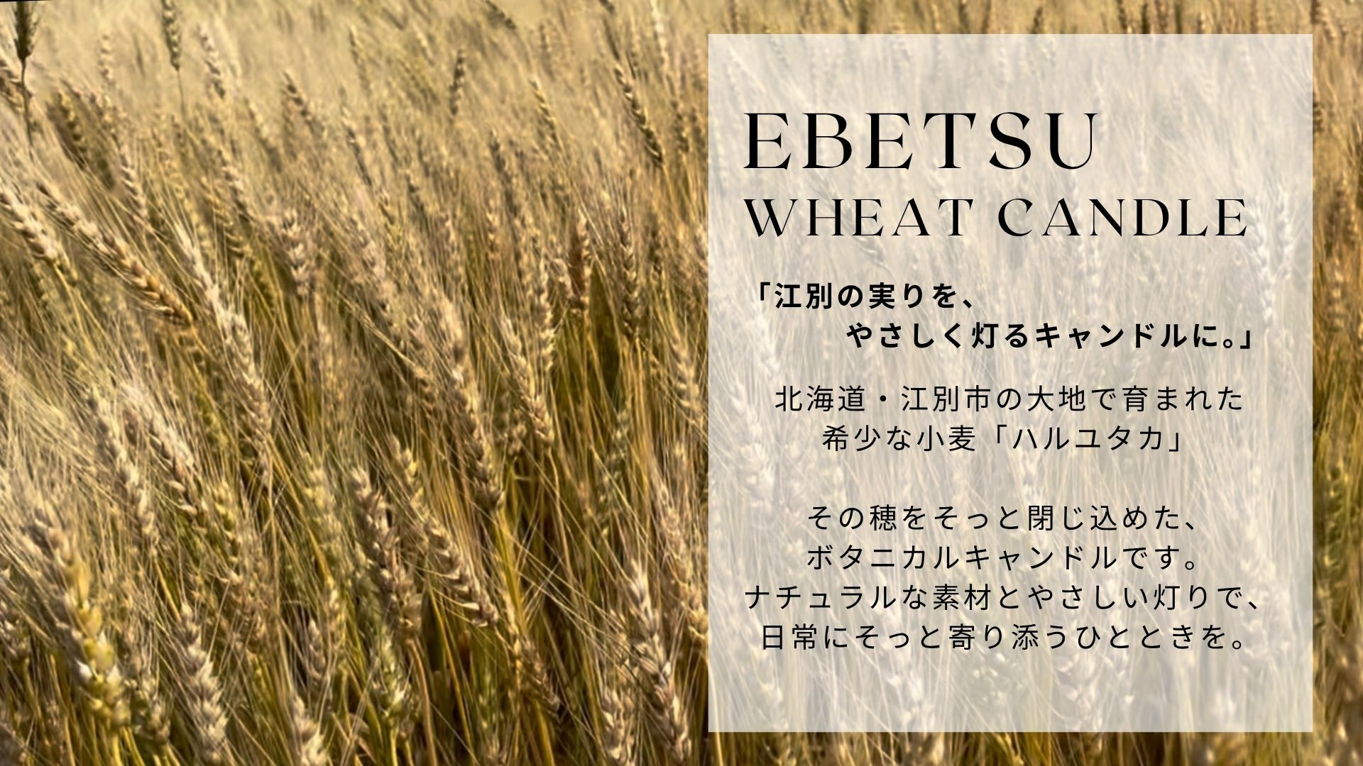 江別小麦キャンドル 1個