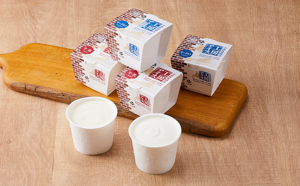 カップアイス　牛乳、ヨーグルト　各６個