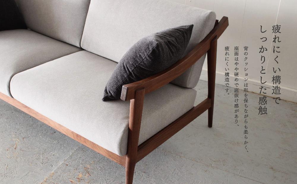 アームソファ ウォールナット 2.5人掛け 北海道  MOOTH インテリア 手作り 家具職人 椅子 家具 家具 家具 家具 家具 家具