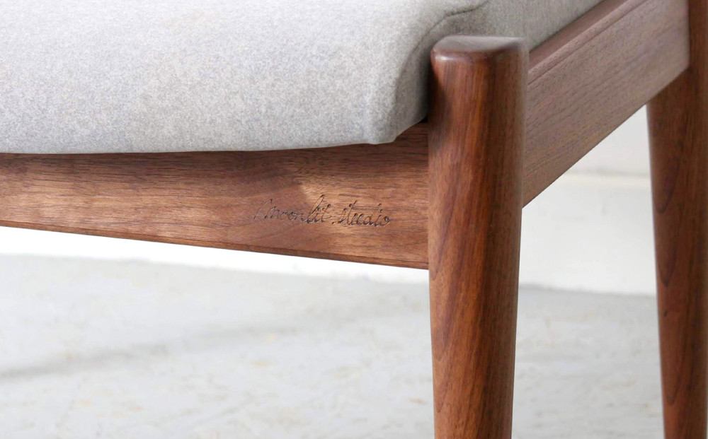 オットマン（パーソナルチェア、ソファ用）（ウォールナット）北海道 MOOTH インテリア 手作り 家具職人 ソファ チェア 家具 家具 家具 家具 家具 家具