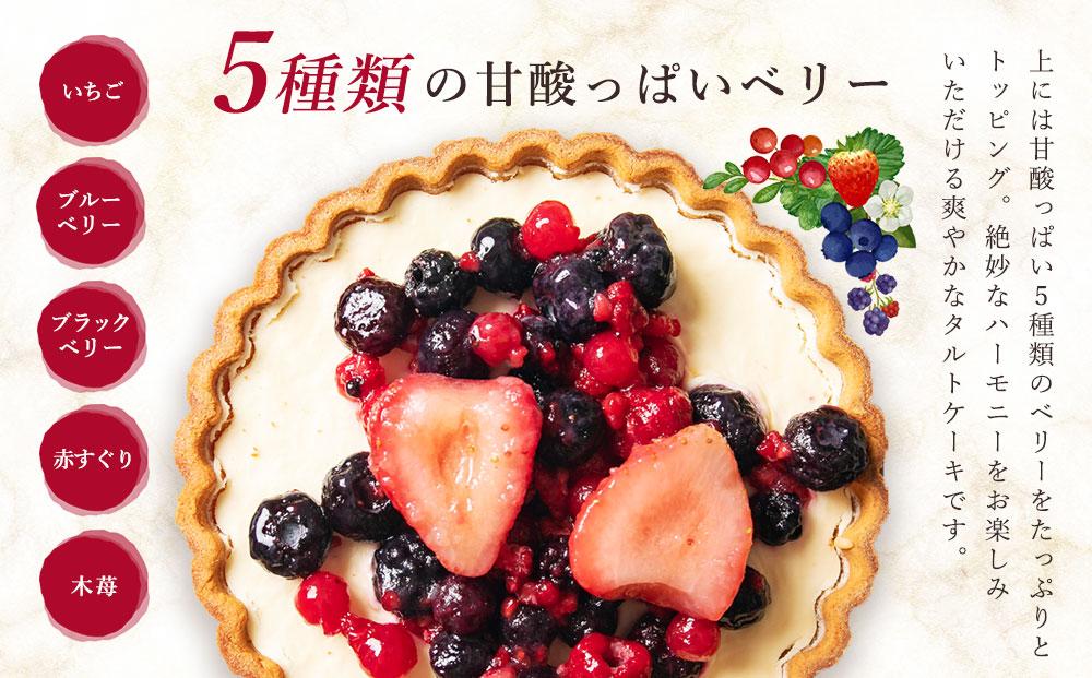 5種のベリー贅沢レアチーズタルト 5号サイズ 1個 タルトケーキ