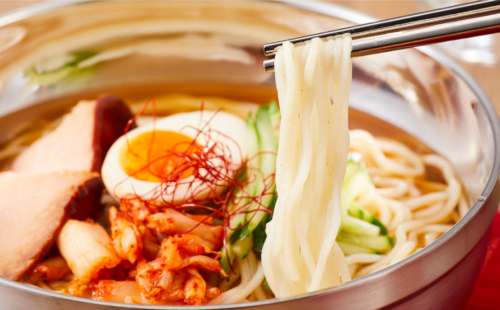 工場直送！！珍しい北海道産小麦・馬鈴薯粉使用プロも認めた北海道生冷麺6食入り　スープ付き