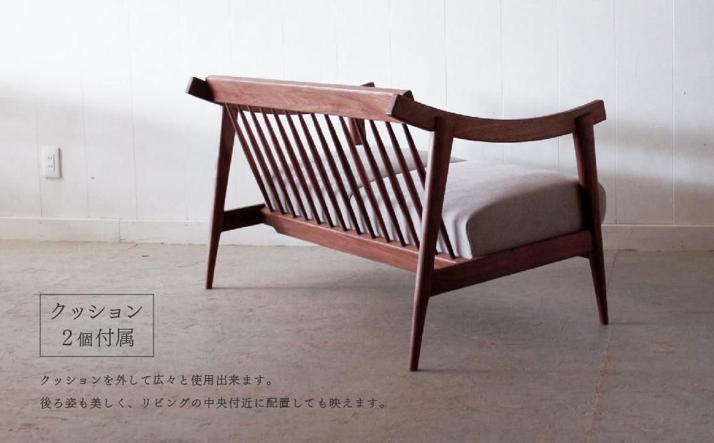 アームソファ ウォールナット 1.5人掛け 北海道  MOOTH インテリア 手作り 家具職人 椅子 家具 家具 家具 家具 家具 家具