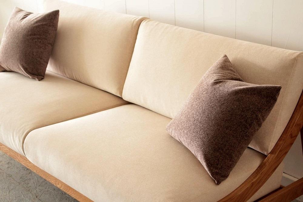 アームレスソファ 道産ナラ 2人掛け 北海道  MOOTH インテリア 手作り 家具職人 椅子 家具 家具 家具 家具 家具 家具