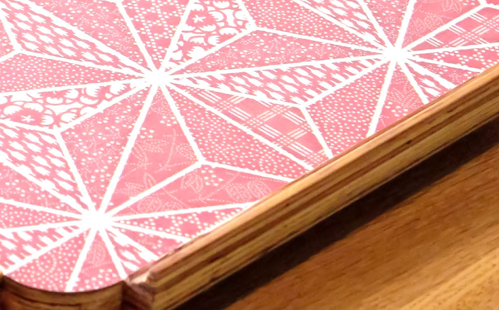 カフェトレー　小（和柄ブルーまたは和柄レッド） 杉  北海道 KOTA インテリア 手作り 家具職人  モダン 家具 家具 家具 家具 家具 家具