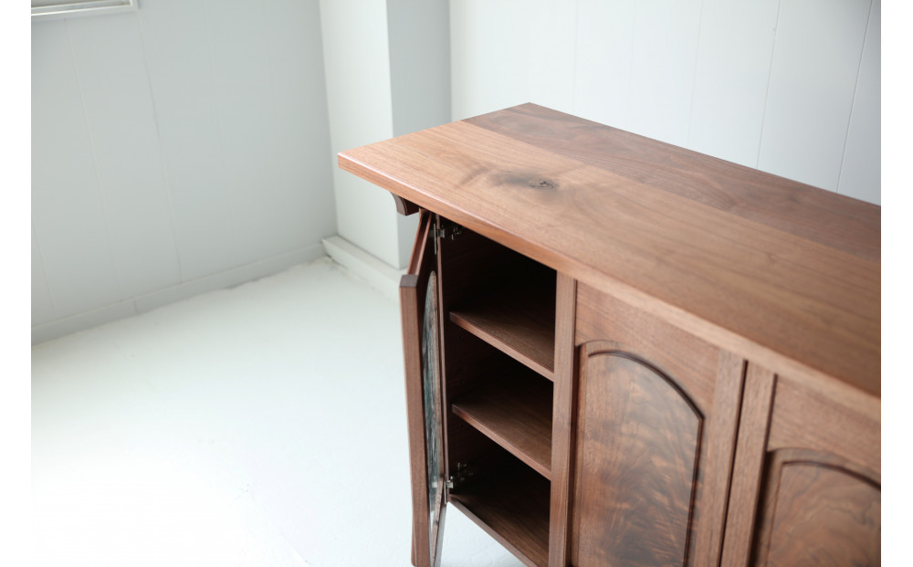 サイドボード ウォールナット 北海道  MOOTH インテリア 手作り 家具職人 ローボード リビングボード 家具 家具 家具 家具 家具 家具