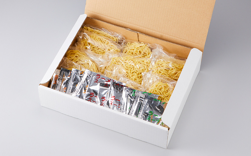 工場直送！！北海道産小麦１００％使用熟成ちぢれ生ラーメン10食入り　スープ付き