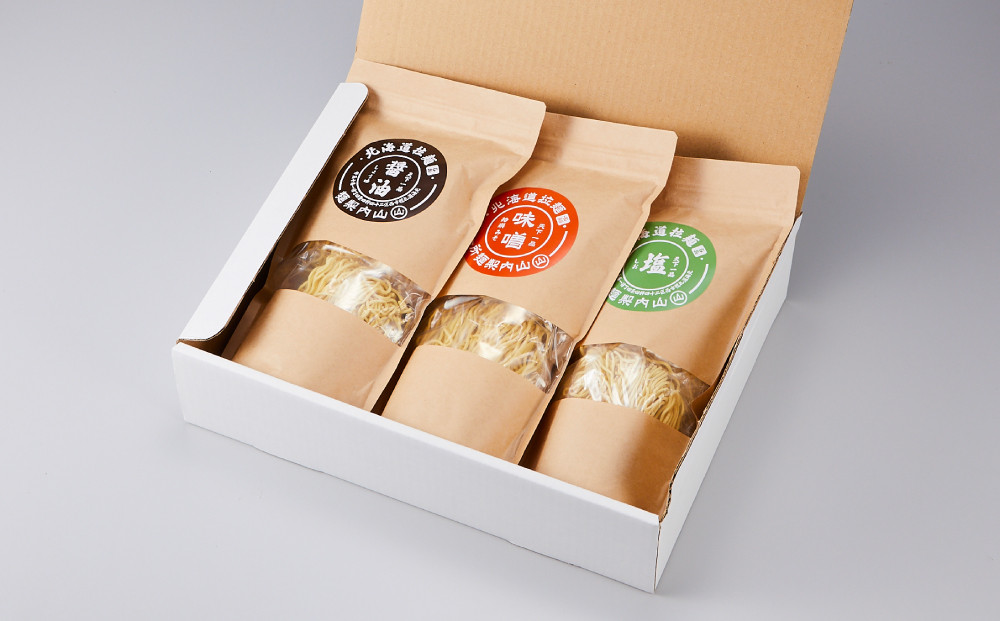 工場直送！！北海道産小麦１００％使用熟成ちぢれ乾燥ラーメン6食入り　スープ付き