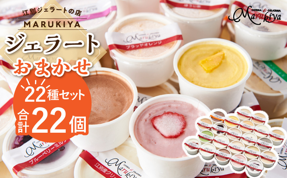【合計　22個】ジェラートおまかせ　22種セット