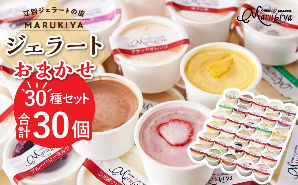 【合計30個】ジェラートおまかせ30種（80ml×30個セット）