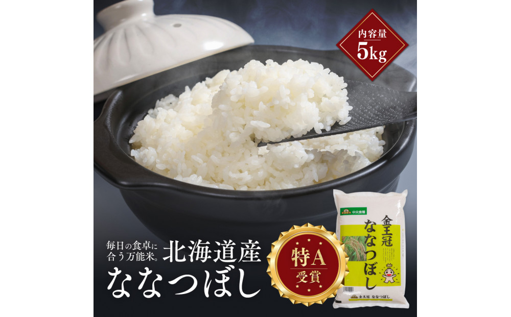 令和7年産 金王冠 精米 北海道産 ななつぼし 5kg