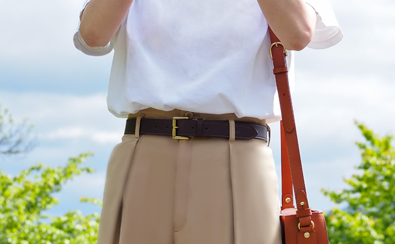 ベルト 30mm ダークブラウン いたがき 名入れ無