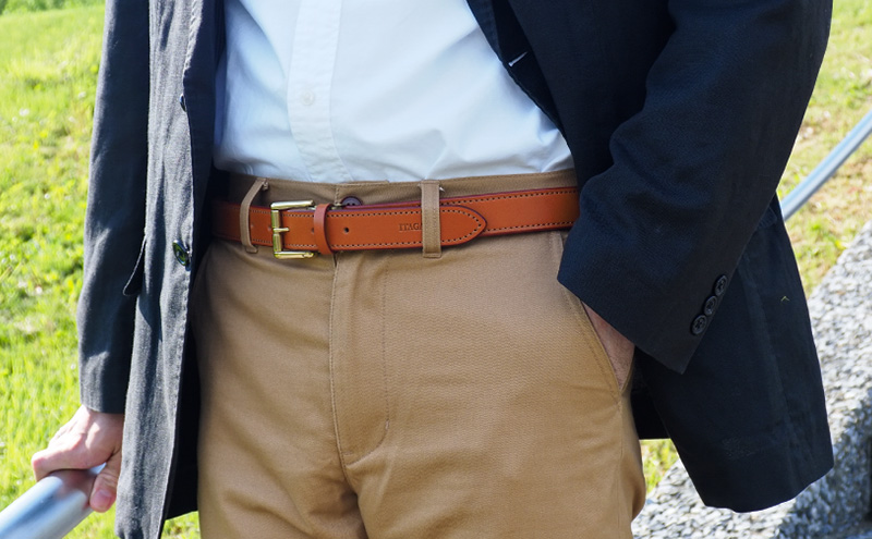 ベルト30mm キャメル いたがき 名入れ無