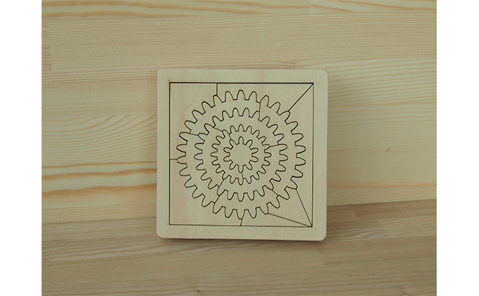 考えるおもちゃ　ギアパズル・ミニ 工芸品 玩具