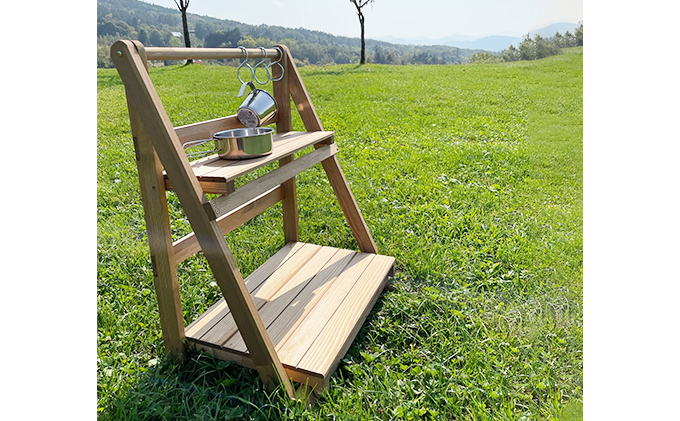 木製 折りたたみラック インテリア 家具 キャンプ 花台 本棚 折り畳み 持ち運び 楽 隙間収納 木材 寝室 リビング 屋外使用