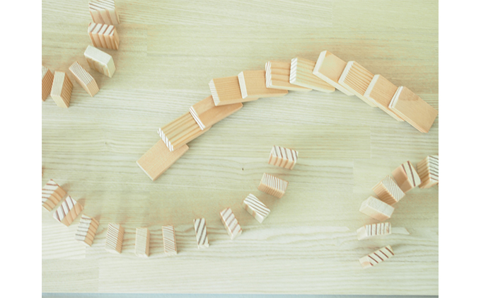 ドミノ 木製 おもちゃ こだわりの木材でつくる！ 木製ドミノ 250ピース 工芸品 室内 遊び 玩具 ファミリートイ ゲーム