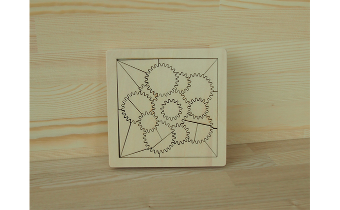 考えるおもちゃ　ギアパズル・ミニ 工芸品 玩具