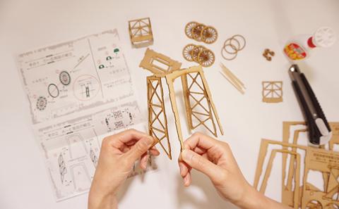 旧住友赤平炭鉱立坑キット　MDF 工芸品 インテリア