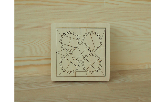 考えるおもちゃ　ギアパズル・ワイド 工芸品 玩具