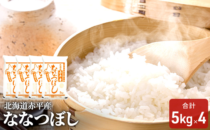 北海道赤平産 ななつぼし 20kg(5kg×4袋) 精米 米 北海道 お米