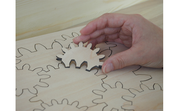 考えるおもちゃ　ギアパズル・ワイド 工芸品 玩具