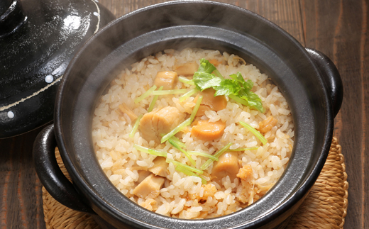 15-246 【年内配送12月15日入金まで】【無添加】「紋別漁師食堂」北海道帆立ほぐしめし2個　｜北海道　グルメ　海鮮　炊き込みご飯