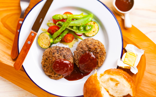 13-91 オホーツクはまなす牛ハンバーグステーキセット