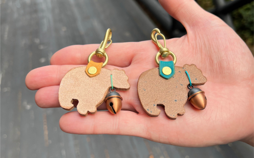 10-508 くまチャーム　キーホルダー(ナチュラル) ナチュラル