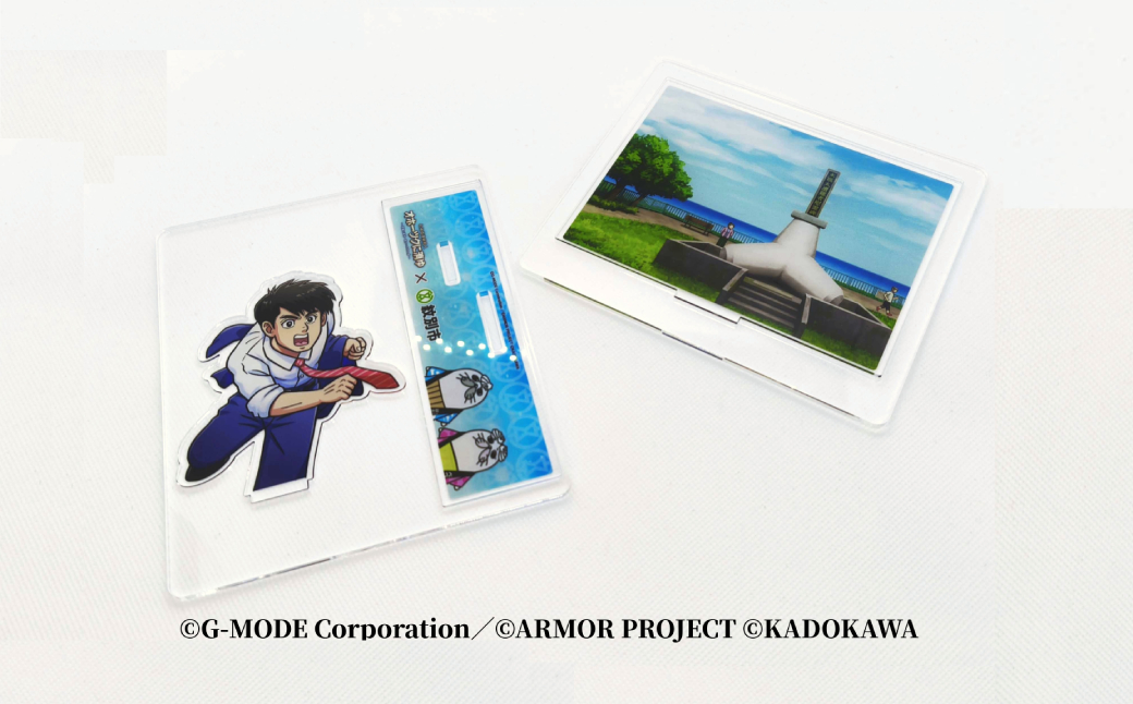 14-179 『オホーツクに消ゆ』×紋別市の夢のコラボ！ご当地アクリルジオラマ ～港湾殉職者慰霊碑編～