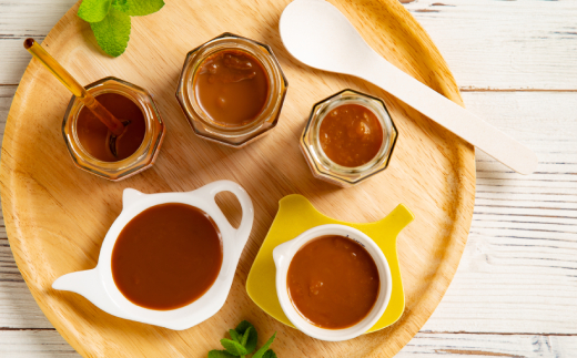 14-105 太陽牧場の無添加『ミルクジャム』と『ミルクソース「とろ～りミルク」』の「キャラメルだらけ」詰め合わせ