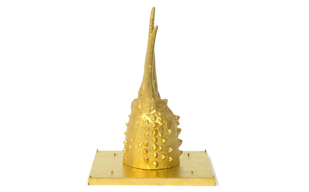 160-13 紋別 カニの爪オブジェ - 金箔版, 小 -