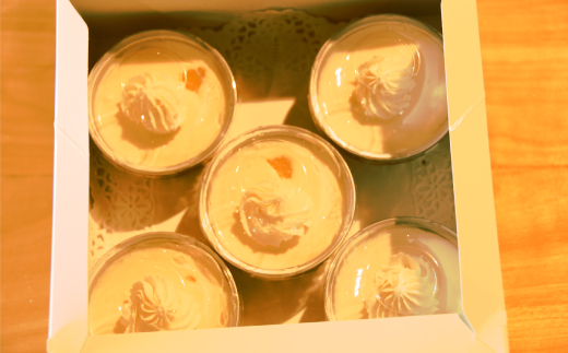 16-175 cafe ほの香のオレンジムース 5カップセット 5カップ