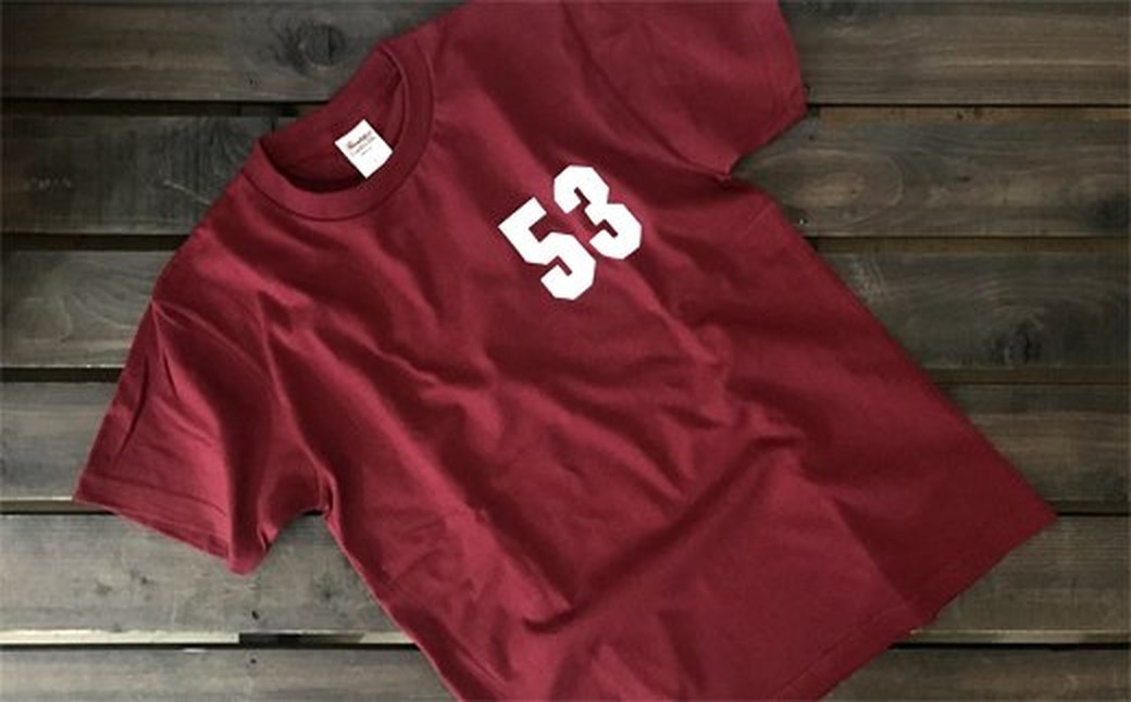 17-273 【ホワイトデー】ゆるキャラ紋太グッズ(Tシャツ[バーガンディーS]、タオル[ブルー]) ホワイトデー発送 バーガンディー-S-紋太ブルー