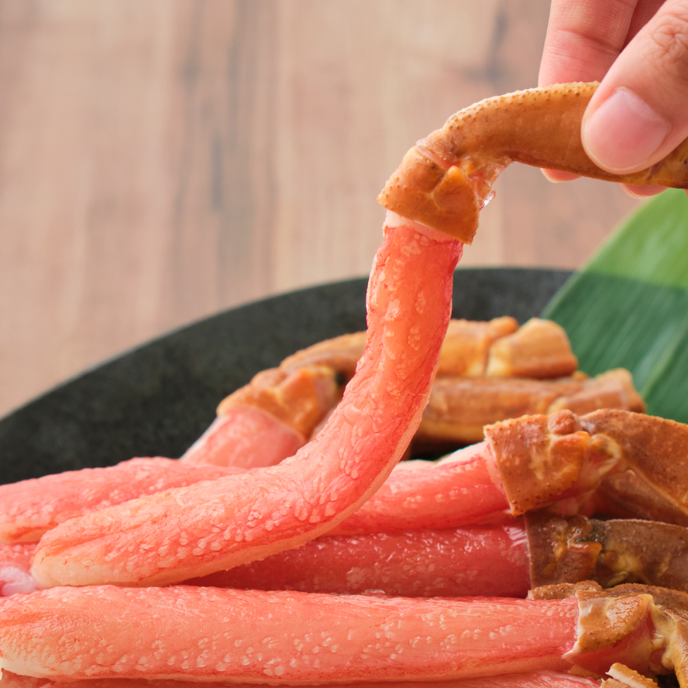 26-41 【年内配送12月15日入金まで】【生食可】特大・生ずわいがに脚ポーション1kg(500ｇ×2)