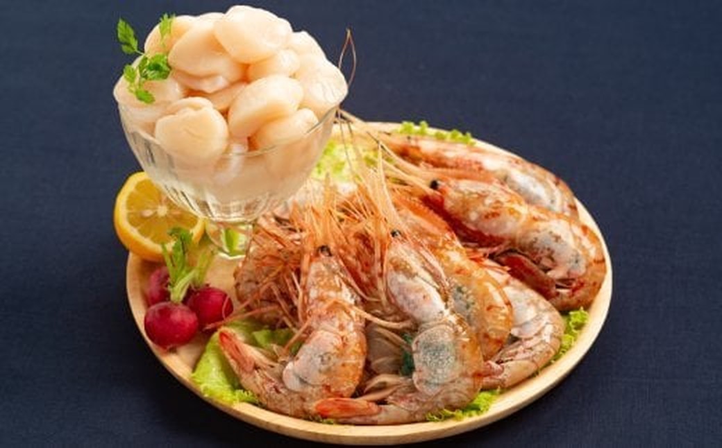 28-60 【ホワイトデー】オホーツク産ホタテ(400g)とぼたん海老(500g)セット ホワイトデー発送