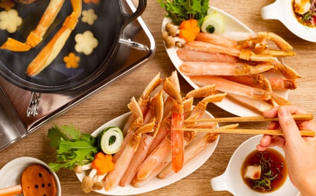 28-57 【厳選部位のみ】本ズワイガニしゃぶしゃぶ　特大(たっぷり1kg)【数量限定】｜ 生食可 お刺身