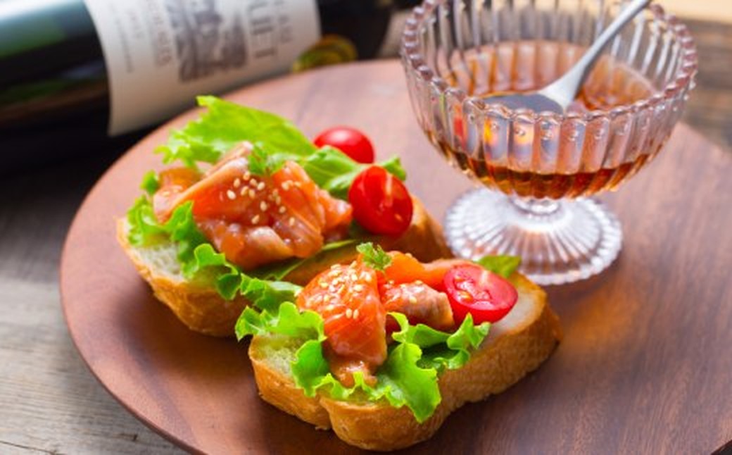 14-249 【ホワイトデー】漬けサーモン～スモーク風味～　5個セット