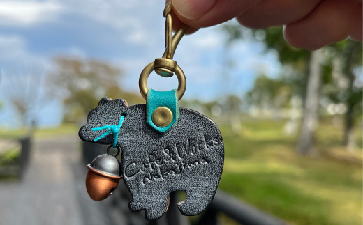 10-507 くまチャーム　キーホルダー(ブラック) ブラック