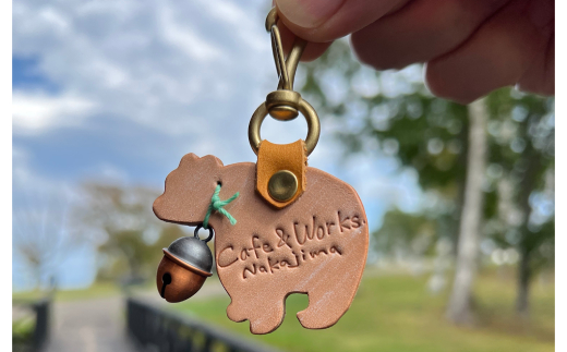 10-508 くまチャーム　キーホルダー(ナチュラル) ナチュラル