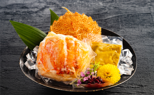 16-83 【年内配送12月15日入金まで】毛がに甲羅盛【殻剥き不要！毛ガニの美味しいところだけをイイとこどり】