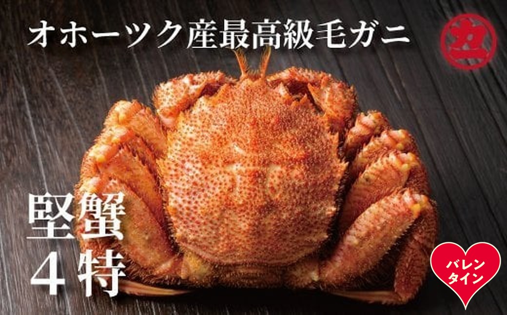 19-98 【バレンタインデー】ボイル毛がに(約440g～570g)×1尾