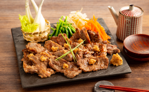 21-44 牛中落ちカルビ「秘伝の味付け」600g+山わさび醤油漬付 3袋(600g)