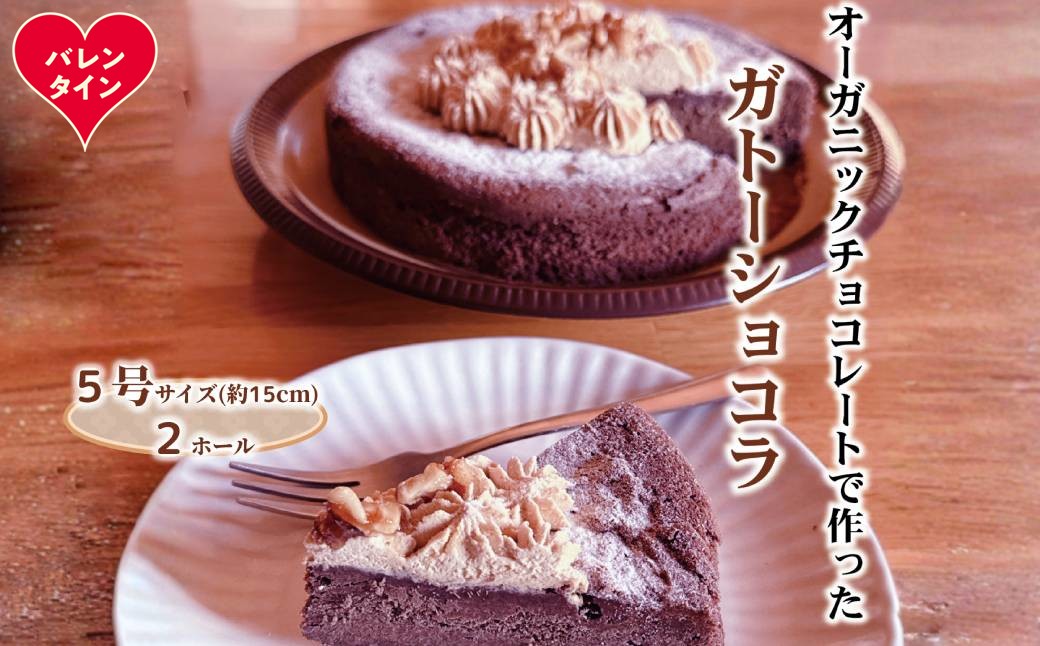 31-17 【バレンタインデー】Cafe ほの香のガトーショコラ（5号）2個セット