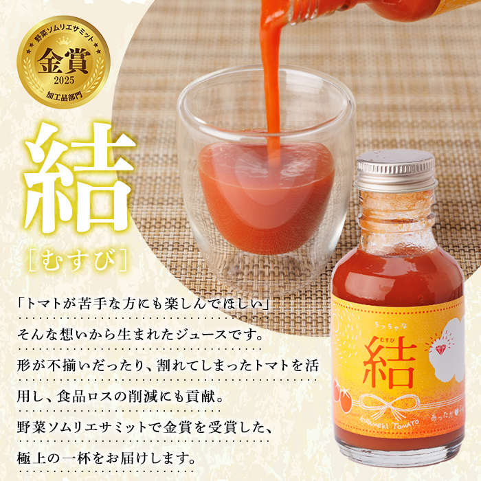 【A7108】＜特別栽培＞北海道士別市産 きらめきトマト (400g) ・ちっちゃな結 (100ml×3本)【2026年7月以降順次発送】野菜 とまと トマト ジュース 新鮮 産地直送 甘い 完熟 リコピン 北海道 北海道産 国産 旬 【あったかふぁーむ】