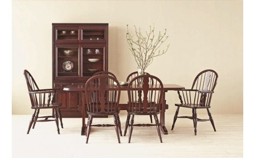 北海道民芸家具ダイニングテーブルHM325WP【0808401】