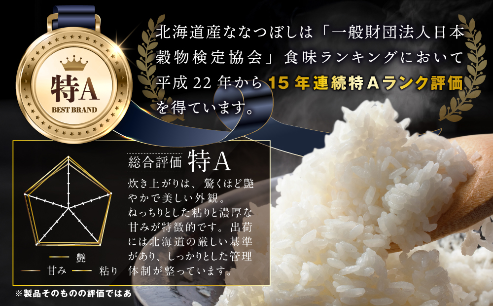 「令和7年産」北海道産ななつぼし10kg(5kg×2)【特Aランク】米・食味鑑定士監修＜1月より発送開始＞【1606009】